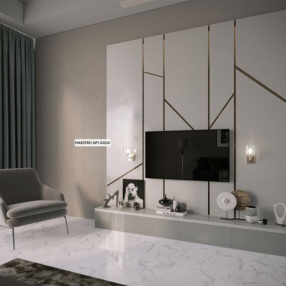 Бра Crystal Lux MAESTRO AP1 GOLD, изображение 3