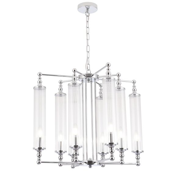 Люстра Crystal Lux TOMAS SP8 D650 CHROME, изображение 2