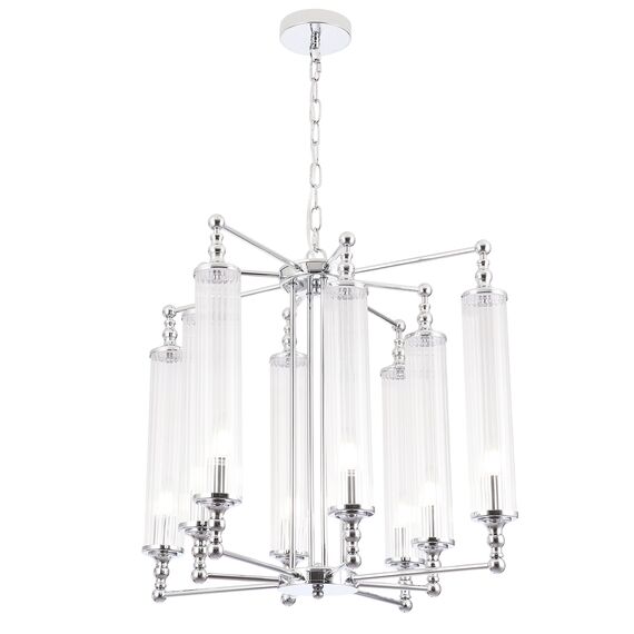 Люстра Crystal Lux TOMAS SP8 D650 CHROME, изображение 4