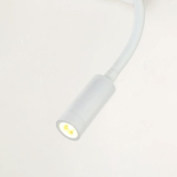 2895-1W, настенный светильник, D245xW285xH420, 1xE27x40W, excluded + 1xLEDx2W, 160LM, 3000K, included, switch, USB, изображение 8