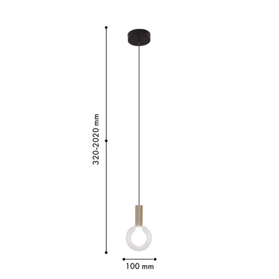 4378-1P, подвес, D100xH320/2020, LEDx3W, 195LM, 4000K, CRI>90, included, изображение 2