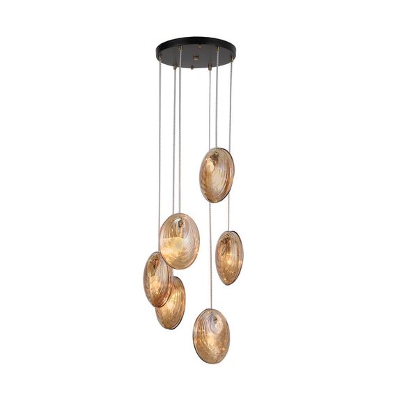 4485-6P, подвесная люстра, D380xH400/1200, 6xE14x60W, excluded, изображение 2