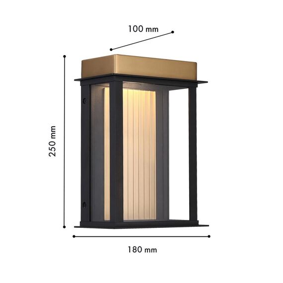 4302-1W, уличный светильник, D100xW180xH250, LEDx8W, 220LM, 4000K, IP54, included, изображение 3