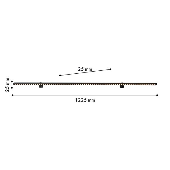 4487-1W, настенный светильник, D25xW1225xH25, LEDx20W, 1700LM, 4000K, included, switch, изображение 2