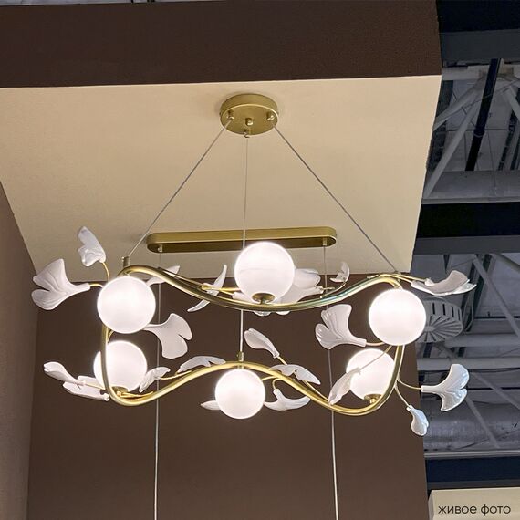 Люстра Crystal Lux COLIBRI SP6 GOLD, изображение 5