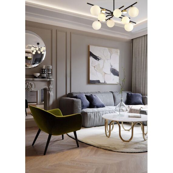 3048-8P, потолочная люстра, L785xW785xH190/390, 8xG9x28W, excluded + 4xLEDx3W, 1320LM, 3000K, included, изображение 4