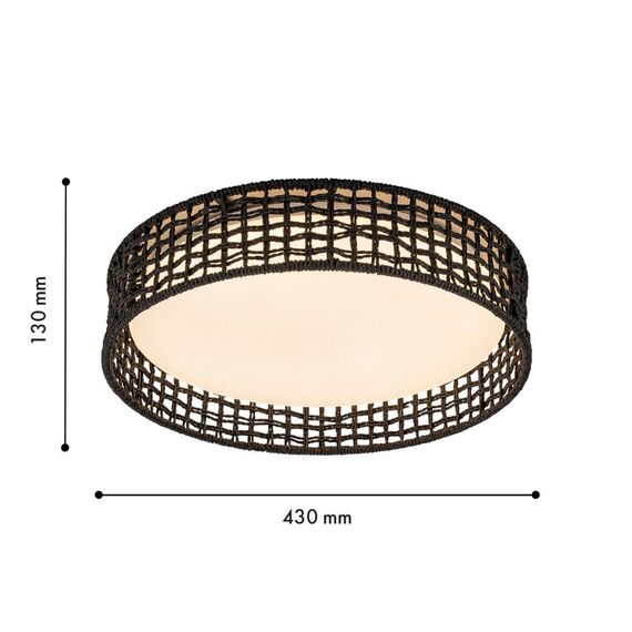 4750-4C, Потолочный светильник, D430xH100, LEDx25W, 1300LM, 3000/4000/6000K, included, remote control, изображение 3