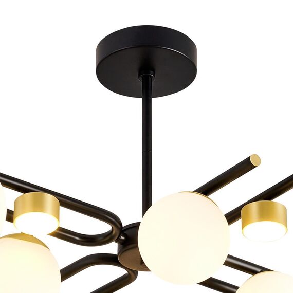 3048-8P, потолочная люстра, L785xW785xH190/390, 8xG9x28W, excluded + 4xLEDx3W, 1320LM, 3000K, included, изображение 2