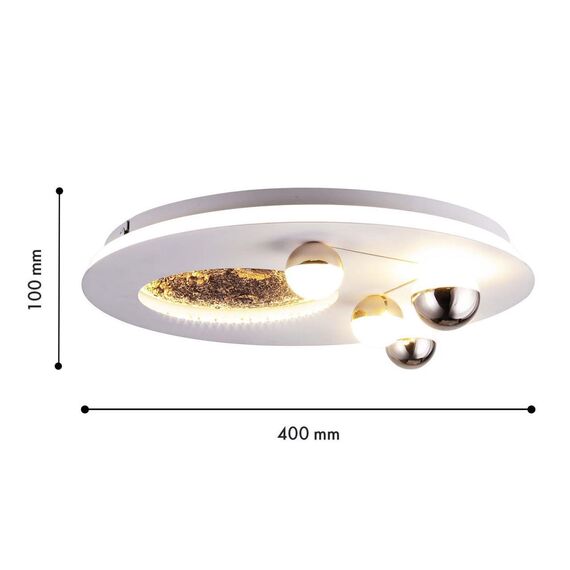 4630-4C, потолочный светильник, D400xH100, LEDx36W, 2130LM, 4000K, included, изображение 3