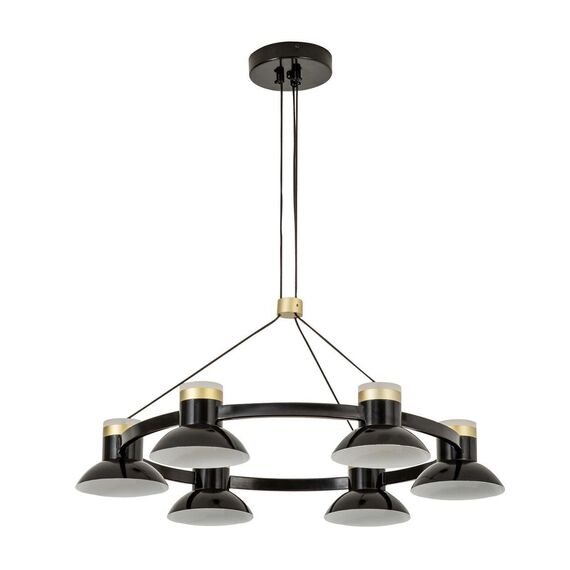 4516-6P, подвесная люстра, D625xH300/1800, 6xLEDx10W, 4800LM, 4000K, included, изображение 2