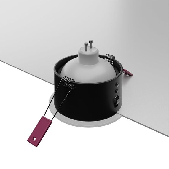 4528-1C, врезной светильник, D87xH44, cutout:D75, 1xGU10x35W, IP65, excluded, изображение 5