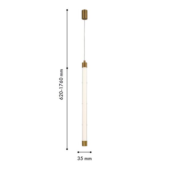 4558-2P, подвес, D35xH760/1760, LEDx7W, 860LM, 4000K, included, изображение 3