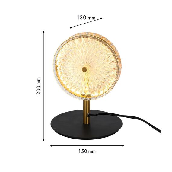 4488-1T, настольный светильник, L150xW130xH200, LEDx6W, 410LM, 4000K, included, switch, изображение 2