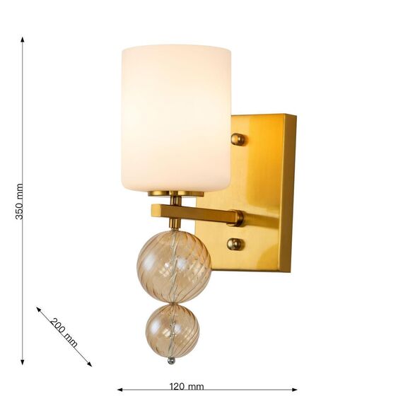 2998-1W, настенный светильник, D200xW120xH350, 1xE14x40W, excluded, изображение 3