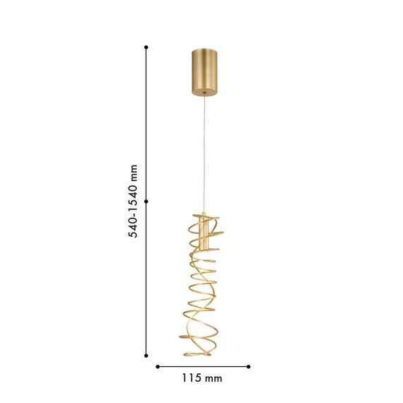 4554-2P, подвес, D115xH540/1540, LEDx5W, 285LM, 4000K, included, изображение 3