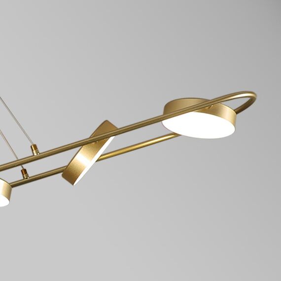 4677-6P, подвесная люстра, L1490xW190xH145/1200, LEDx90W, 3100LM, 3000-6000K, IP20, included, remote control, изображение 4