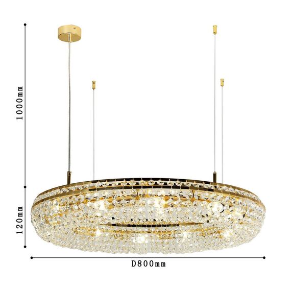 4015-12P, подвесная люстра, D800xH120/1120, 12xE14x40W, excluded, изображение 3