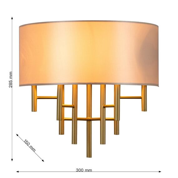 2993-1W, настенный светильник, D150xW300xH285, 1xE14x40W, excluded, изображение 3