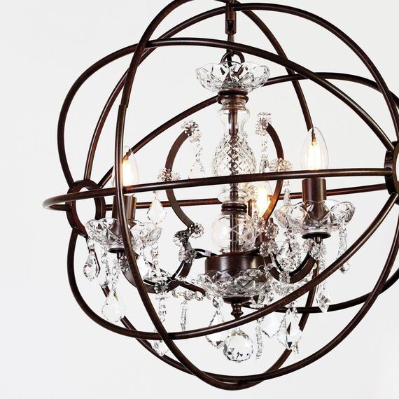 1834-3P, люстра подвесная, D520xH540/1540, 3xE14x40W, excluded, изображение 3