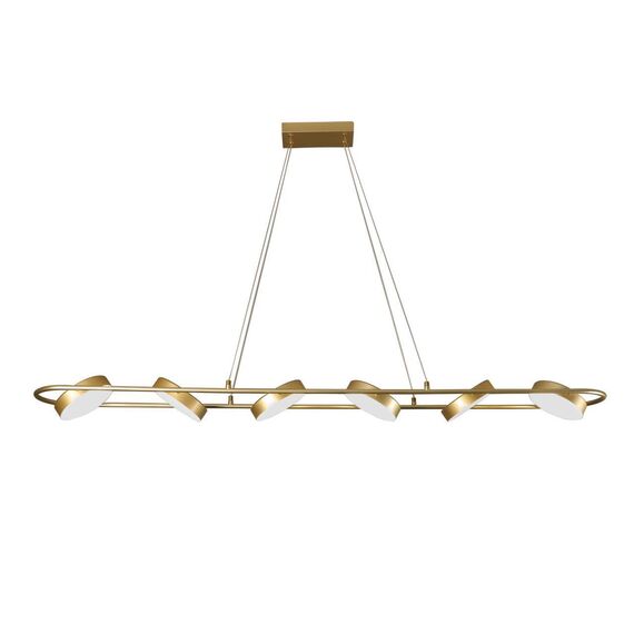 4677-6P, подвесная люстра, L1490xW190xH145/1200, LEDx90W, 3100LM, 3000-6000K, IP20, included, remote control, изображение 2