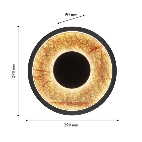 4445-1W, настенный светильник, D90xW290xH290, LEDx20W, 230LM, 4000K, included, изображение 3
