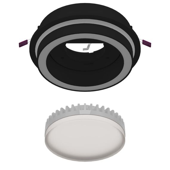 4540-1C, врезной светильник, D105xH44, cutout:D90, 1xGX53LEDx15W, IP20, excluded, изображение 6