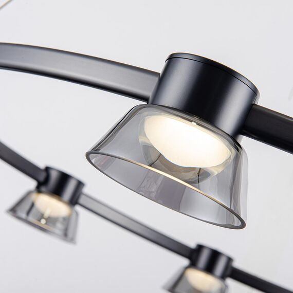 4247-9P, подвесная люстра, D800xH1200/1500, 9xLEDx5.5W, 1080LM, 4000K, included, изображение 5