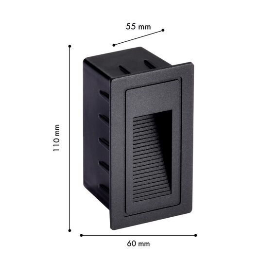 4396-1W, уличный светильник, D55xW60xH100, cutout:W45xH90, LEDx3W, 263LM, 3000K, IP66, included, изображение 2