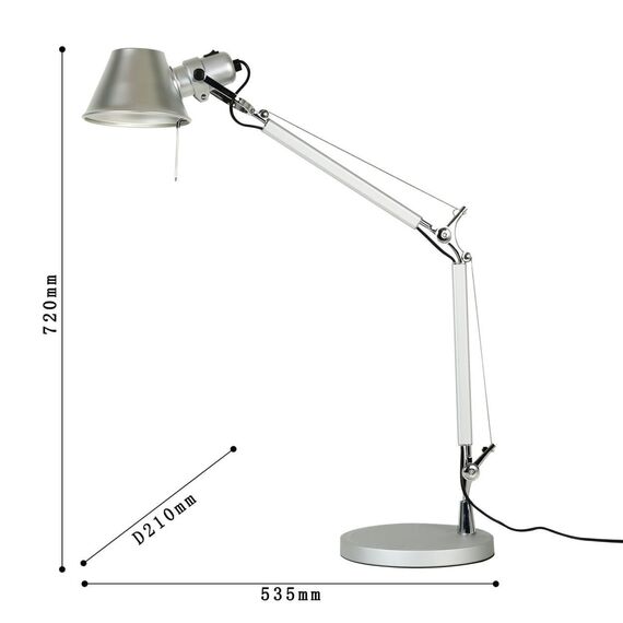 1869-1T, настольный светильник, D210xW535xH720, 1xE27x40W, excluded, изображение 3