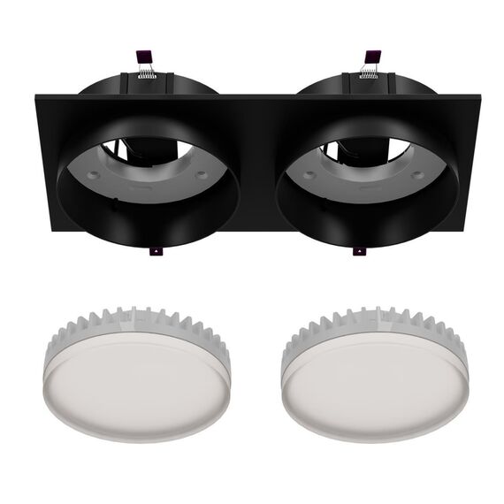 4648-2C, врезной светильник, L215xW108xH37, cutout:L186xW92, 2xGX53LEDx15W, IP20, excluded, изображение 4