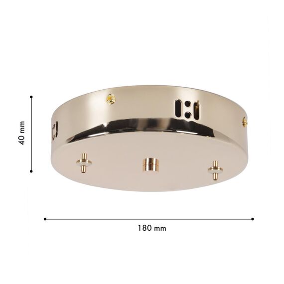 4591-180-2GD, потолочная чаша, D180xH40, цвет золотой, изображение 2