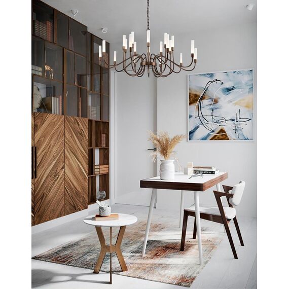 3014-20P, подвесная люстра, D1200xH680/1680, 20xG9LEDx7W, 4900LM, 3000K, included, изображение 11