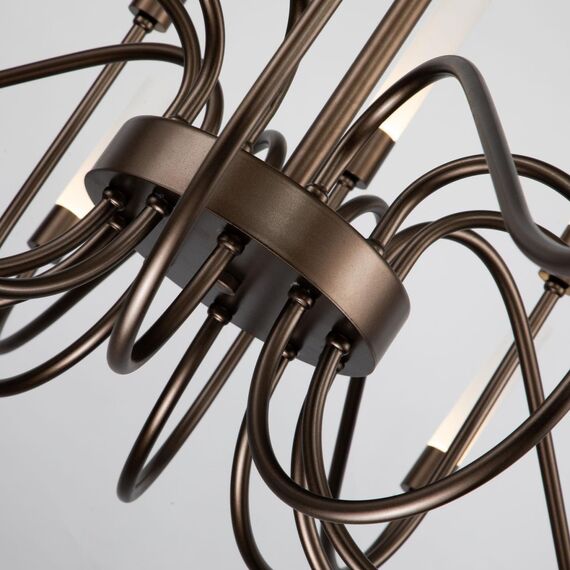 3014-20P, подвесная люстра, D1200xH680/1680, 20xG9LEDx7W, 4900LM, 3000K, included, изображение 6