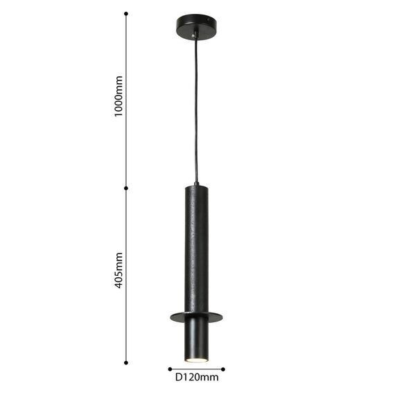 2832-1P, подвес, D120xH405/1405, 1xGU10LEDx5W, excluded, изображение 3