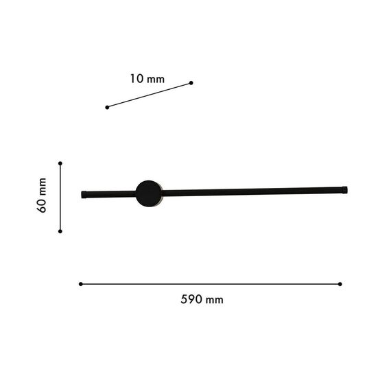 4167-2W, настенный светильник, D100xW60xH590, LEDx10W, 450LM, 4000K, included, изображение 3