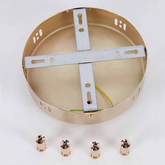 4591-180-2GD, потолочная чаша, D180xH40, цвет золотой, изображение 3