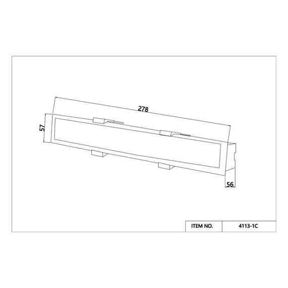 4113-1C, потолочный светильник, L278xW57xH56, LEDx10W, 650LM, 4000K, included, изображение 3