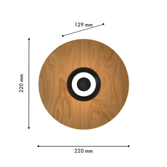 4288-1W, настенный светильник, D130xW220xH220, LEDx9W, 550LM, 4000K, included, изображение 2