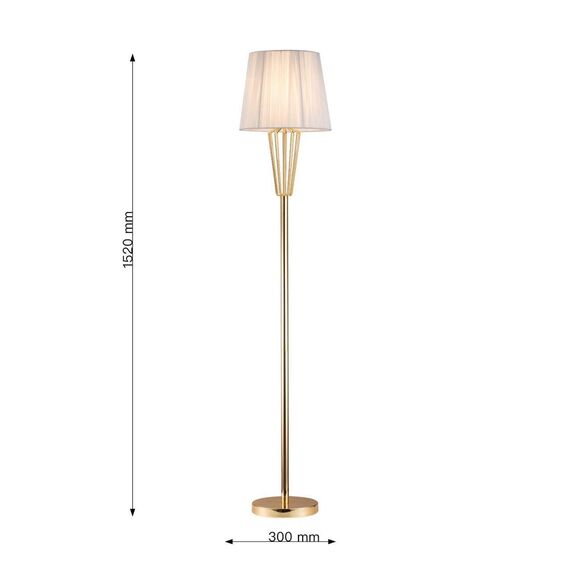 2690-1F, напольный светильник, D300xH1520, 1xE27x40W, excluded, изображение 3