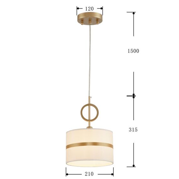 2634-1P, подвес, D210xH315/1815, 1xE14x40W, excluded, изображение 3