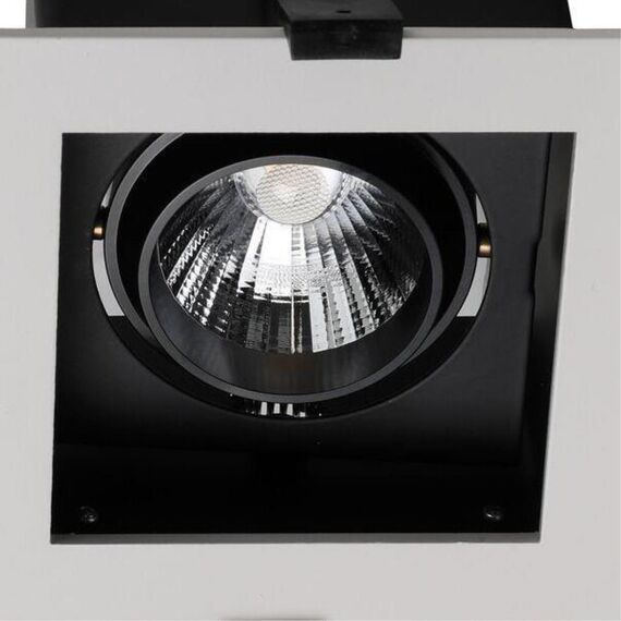 1988-1C, врезной светильник, L120xW120xH92, cutout:L100xW100, LEDx10W, BEAM ANGLE:24°, 350° ROTATION, 800LM, 4000K, included, изображение 4