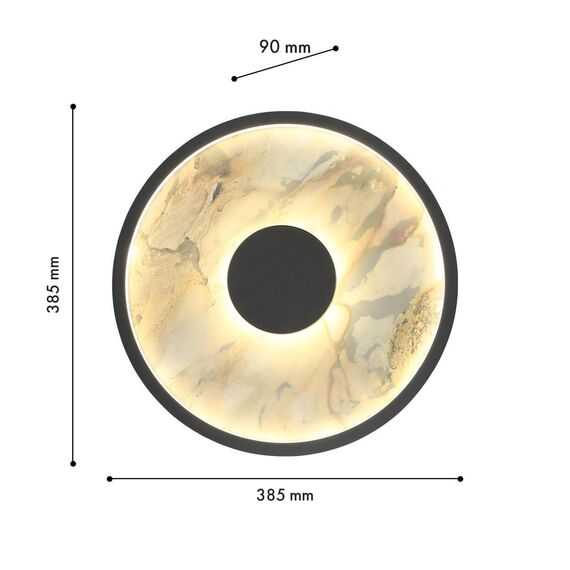 4446-2W, настенный светильник, D90xW385xH385, LEDx32W, 350LM, 4000K, included, изображение 3