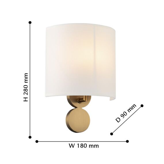 2624-1W, настенный светильник, D90xW180xH280, 1xE14x40W, excluded, изображение 3