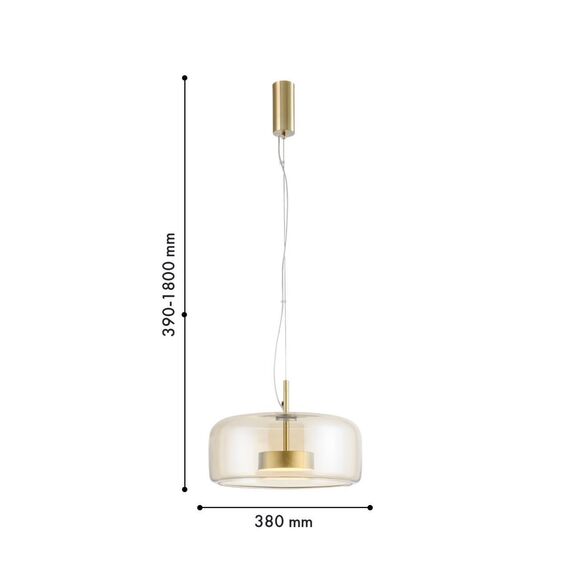 4235-2P, подвес, D380xH390/1800, LEDx12W, 1300LM, 4000K, included, изображение 3