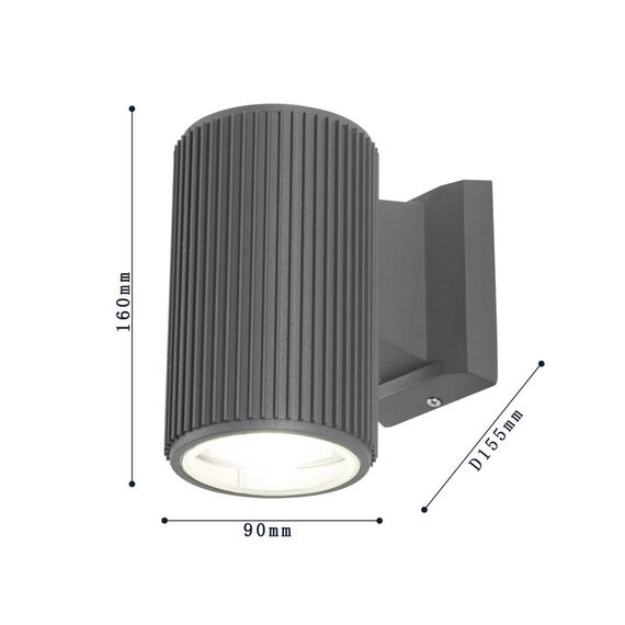 2859-1W, уличный светильник, D155xW90xH160, 1xE27x40W, IP54, excluded, изображение 3