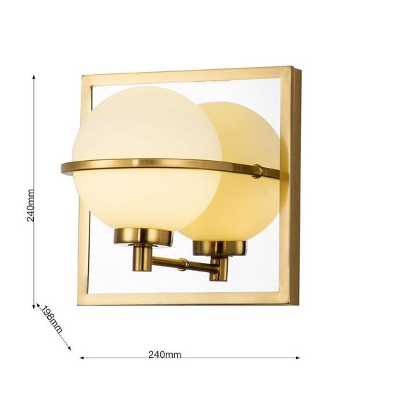 3013-1W, настенный светильник, D200xW240xH240, 1xG9x40W, excluded, изображение 3