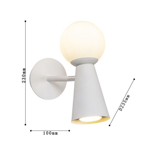 4094-1W, настенный светильник, D235xW200xH230, 1xG9LEDx3W + 1xGU10x35W, excluded, изображение 3