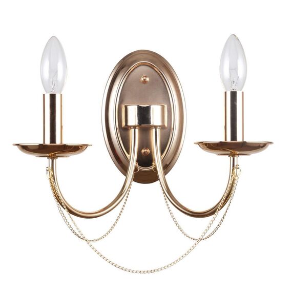 2591-2W, настенный светильник, D210xW330xH260, 2xE14x40W, excluded, изображение 2