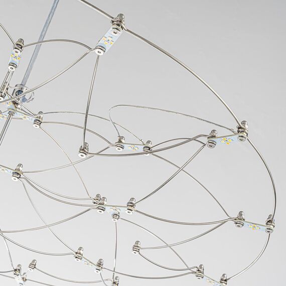 4305-6P, подвесная люстра, D585xH190/2190, LEDx23W, 5300LM, 3000K/4500K/6000K, included, remote control, изображение 5