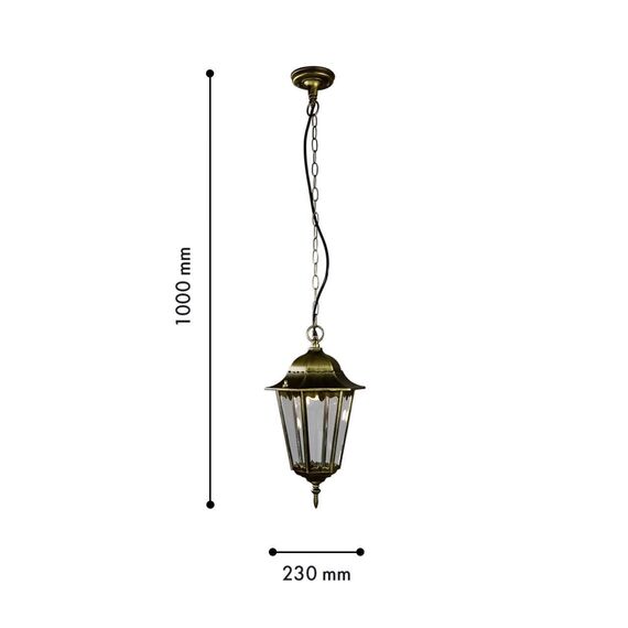 1808-1P, уличный светильник, W190*H890, 1xE27x100W, IP44, excluded, изображение 3